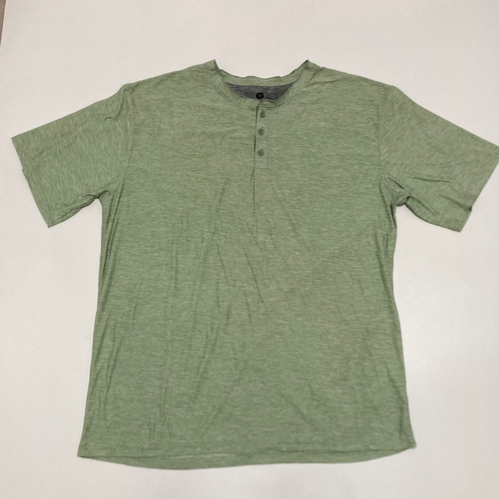 Raw Yarn Industries Super Soft Green Marled Casual T Shirt Mens Size 5X